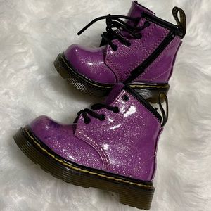 4C Dr Marten Glitter Toddler Boot
